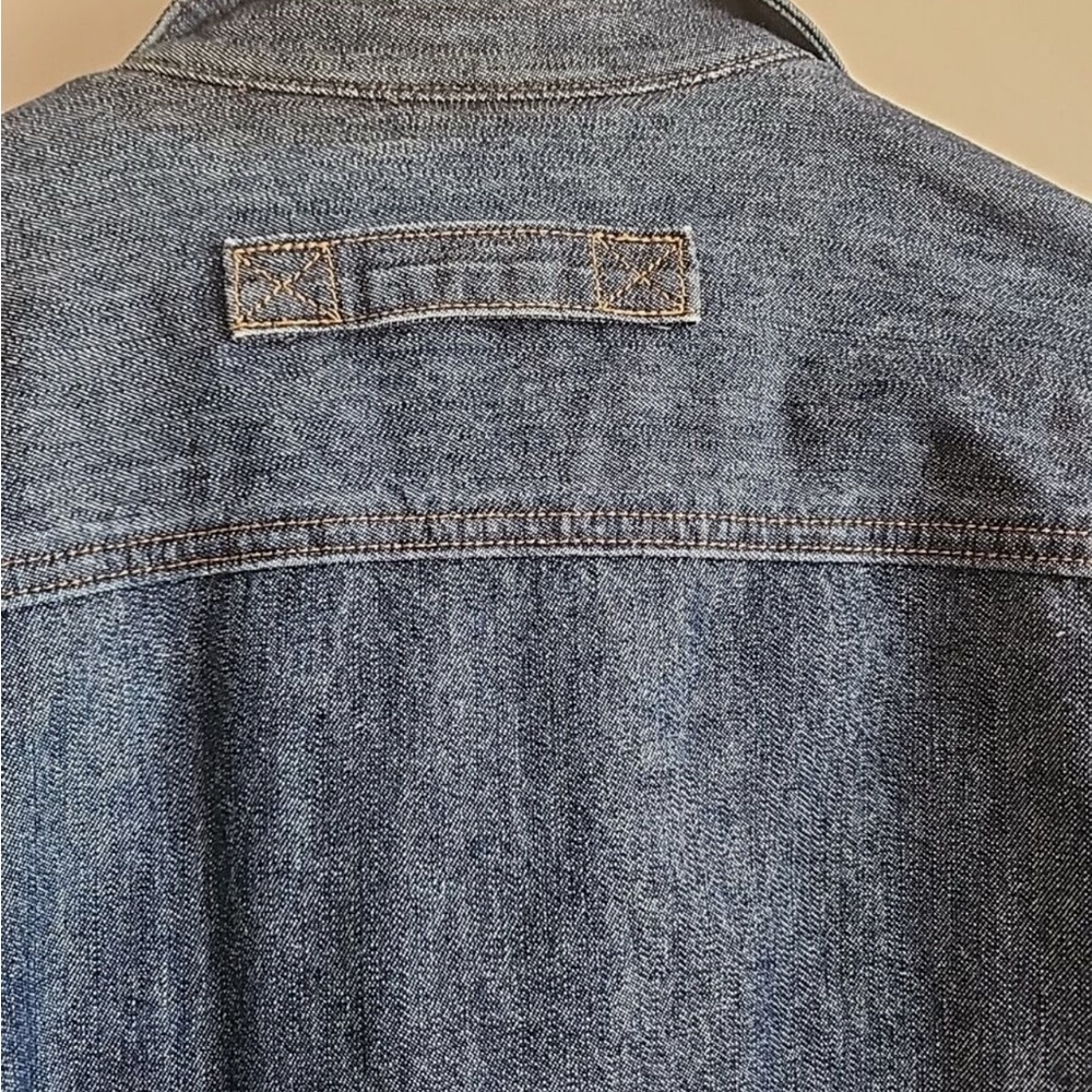 Duluth Trading Co. Chore Jacket Mens L Blue Denim Button Up Fleece Lined - Picture 7 of 7